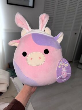 Squishmallows Easter Patty Pastel Bunny Cow Plush